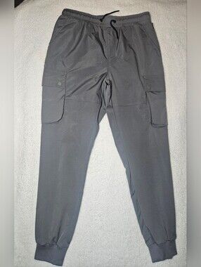 South Pole Men's Dark Gray Cargo Joggers
